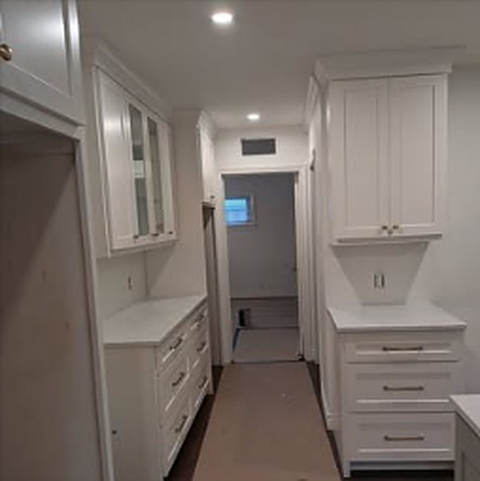Commercial painting — in action